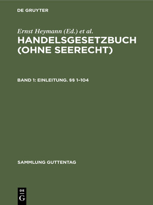 cover image of Erstes Buch